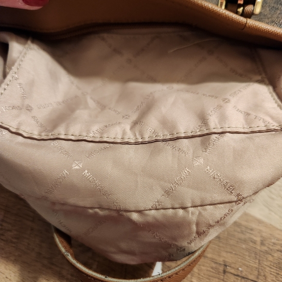 Michael Kors Dark Brown Signature Tote - Picture 8 of 16